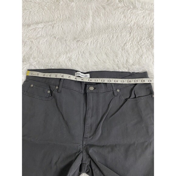 Amazon Essentials Chino Shorts Women's Size 38W Gray Summer Casual Pockets - Picture 4 of 10